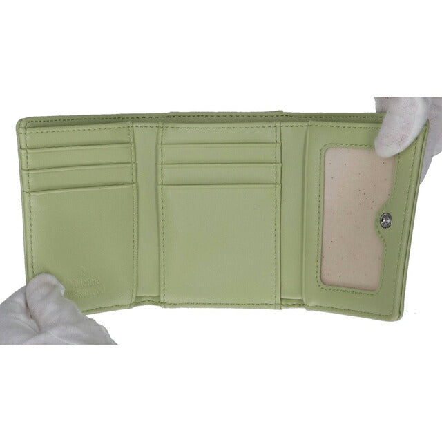 ヴィヴィアン ウエストウッド 三つ折り財布 三折財布 レディース ブランド Vivienne Westwood 5115002MW PASTEL GREEN ビビアン 5115002MW-S0026-M404