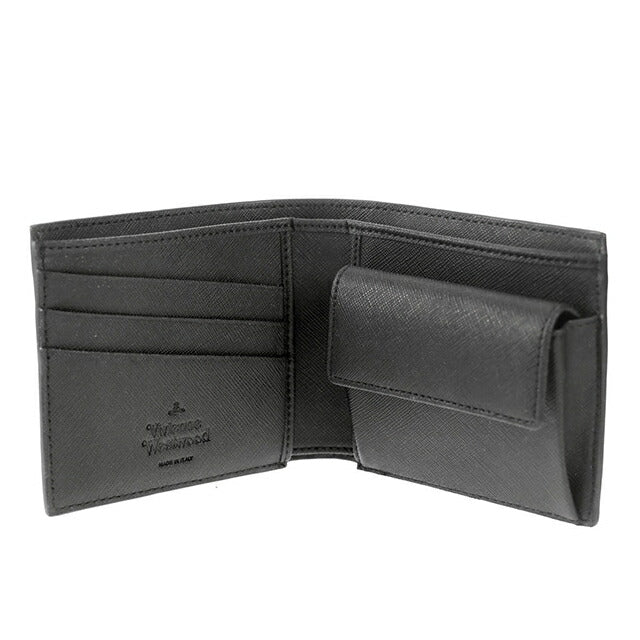【新品】ヴィヴィアン ウエストウッド Vivienne Westwood 財布 ユニセックス 5115002QM S000B N401 SAFFIANO PLAIN ヴィヴィアン ウエストウッド 二つ折り財布 メンズ レディース