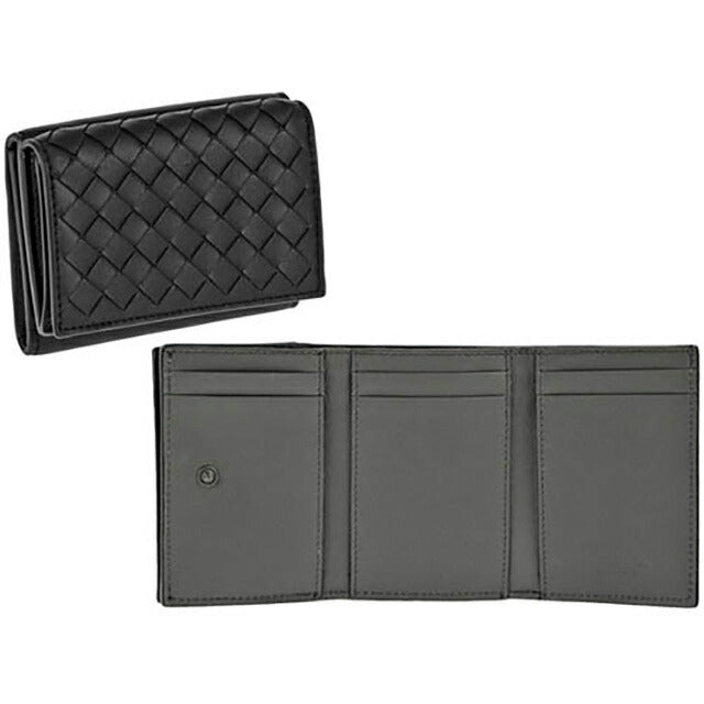 BOTTEGA VENETA 三つ折り財布 ブラック メンズ 515385 8885 ボッテガ・ヴェネタ 三つ折り財布 メンズ ブランド BOTTEGA
