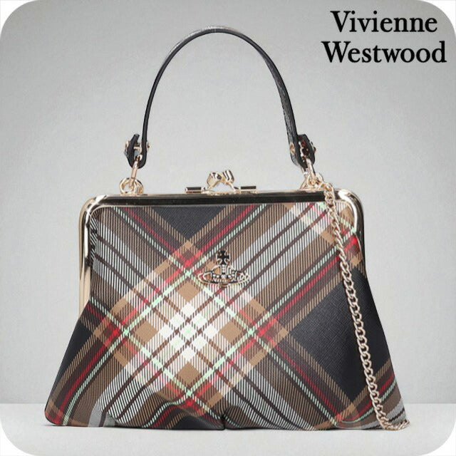 ヴィヴィアン ウエストウッド ハンドバッグ レディース ブランド Vivienne Westwood ダービー ロゴ 2WAY 52020003U D101 52020003U-D101