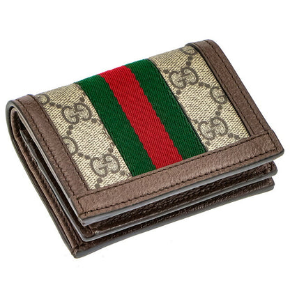 グッチ 二つ折り財布 レディース ブランド GUCCI レザー 597609-UULBN 1244 グレー ウォレット 高級 おしゃれ プレゼント 実用的