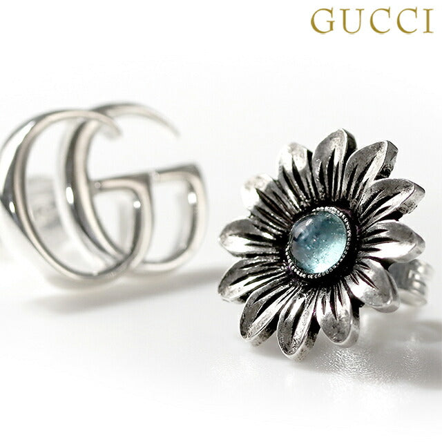 グッチ ピアス GUCCI ダブルＧ sterling silver フラワー ブルートパーズ 花 スタッド レディース 527344 I5569 8183 アクセサリー 527344-I5569-8183