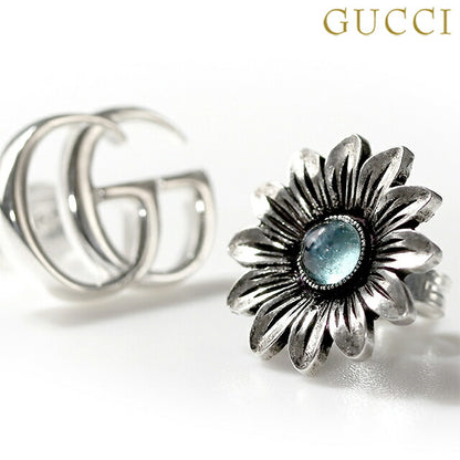 グッチ ピアス GUCCI ダブルＧ sterling silver フラワー ブルートパーズ 花 スタッド レディース 527344 I5569 8183 アクセサリー 527344-I5569-8183