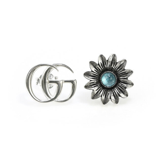 グッチ ピアス GUCCI ダブルＧ sterling silver フラワー ブルートパーズ 花 スタッド レディース 527344 I5569 8183 アクセサリー 527344-I5569-8183