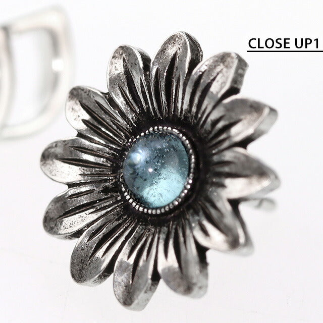 グッチ ピアス GUCCI ダブルＧ sterling silver フラワー ブルートパーズ 花 スタッド レディース 527344 I5569 8183 アクセサリー 527344-I5569-8183