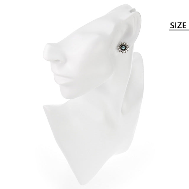 グッチ ピアス GUCCI ダブルＧ sterling silver フラワー ブルートパーズ 花 スタッド レディース 527344 I5569 8183 アクセサリー 527344-I5569-8183
