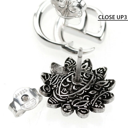 グッチ ピアス GUCCI ダブルＧ sterling silver フラワー ピンク マザーオブパール 花 スタッド レディース 527344 J8440 8164 アクセサリー 527344-J8440-8164