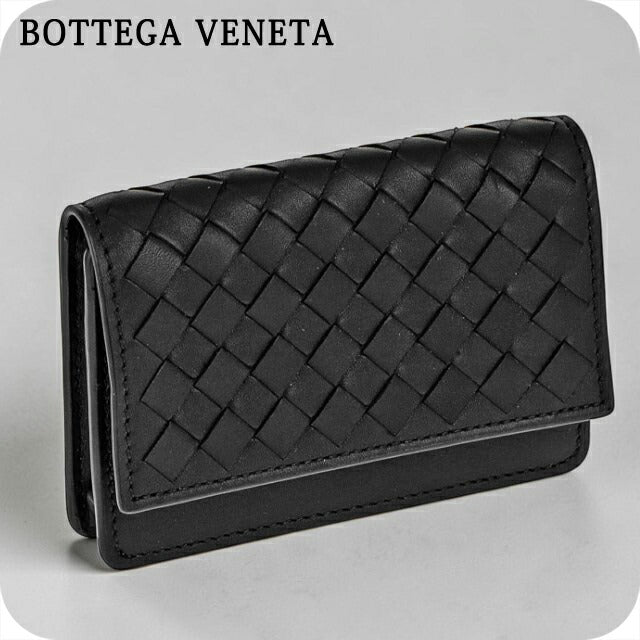 ボッテガ・ヴェネタ 名刺入れ メンズ ブランド BOTTEGA VENETA レザー ITALY 529121-V4651 1000 ブラック