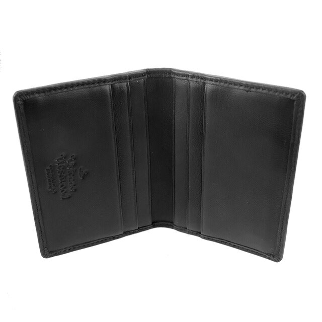ヴィヴィアン ウエストウッド カードケース コンパクト メンズ レディース ブランド Vivienne Westwood ロゴ 5402000EM L003E N403 BLACK ビビアン 5402000EM-L003E-N403