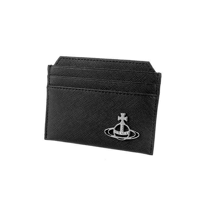 ヴィヴィアン ウエストウッド カードケース コンパクト メンズ レディース ブランド Vivienne Westwood ロゴ 5403000BU S000B N401 BLACK ビビアン 5403000BU-S000B-N401