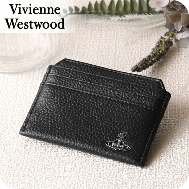 ヴィヴィアン ウエストウッド カードケース コンパクト メンズ レディース ブランド Vivienne Westwood ロゴ 5403000BU S000D N403 BLACK ビビアン 5403000BU-S000D-N403