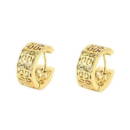Coach earrings ladies brand COACH logo hoop for both ears 541366GLD710 gold accessories 541366GLD710