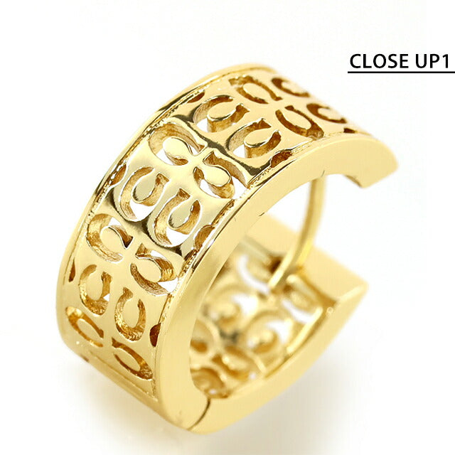 Coach earrings ladies brand COACH logo hoop for both ears 541366GLD710 gold accessories 541366GLD710