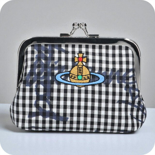 ヴィヴィアン ウエストウッド コインケース レディース ブランド Vivienne Westwood ギンガム がま口 小銭入れ ロゴ 56010006W W011T O302 56010006W-W011T-O302