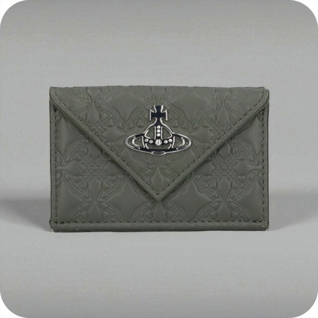 ヴィヴィアン ウエストウッド 三つ折り財布 レディース ブランド Vivienne Westwood エンボスドナッパ ロゴ 5115002FW L003E M405 GREEN 5115002FW-L003E-M405