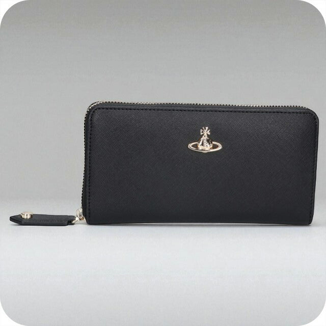 ヴィヴィアン ウエストウッド 長財布 レディース ブランド Vivienne Westwood サフィアーノプレーン ロゴ 5106005BW S0021 N402 5106005BW-S0021-N402
