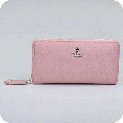 ヴィヴィアン ウエストウッド 長財布 レディース ブランド Vivienne Westwood ピーユーグレイン ロゴ 51060058W S000D G402 PINK 財布 51060058W-S000D-G402