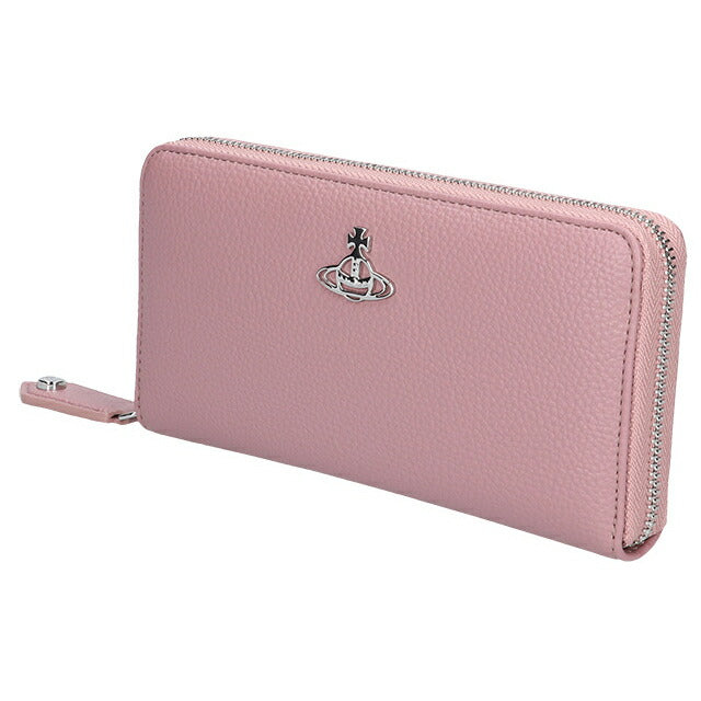 ヴィヴィアン ウエストウッド 長財布 レディース ブランド Vivienne Westwood ピーユーグレイン ロゴ 51060058W S000D G402 PINK 財布 51060058W-S000D-G402