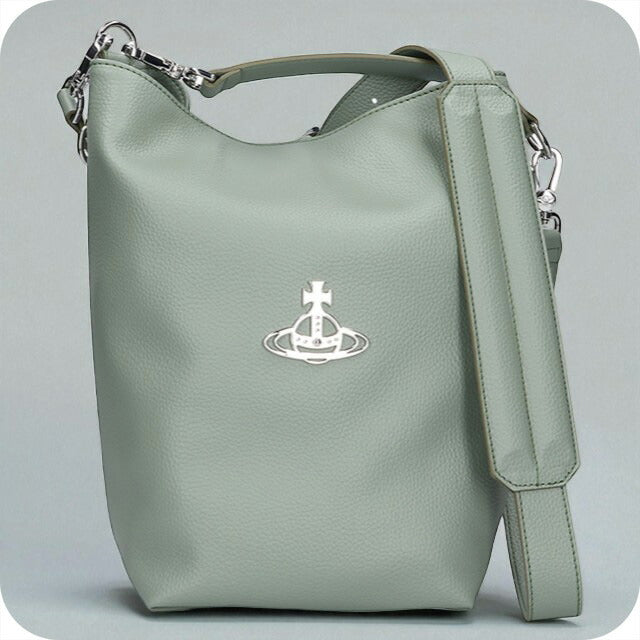 ヴィヴィアン ウエストウッド ショルダーバッグ レディース ブランド Vivienne Westwood サム ロゴ 2WAY 4C020001U S000D M40 GREEN 4C020001U-S000D-M40