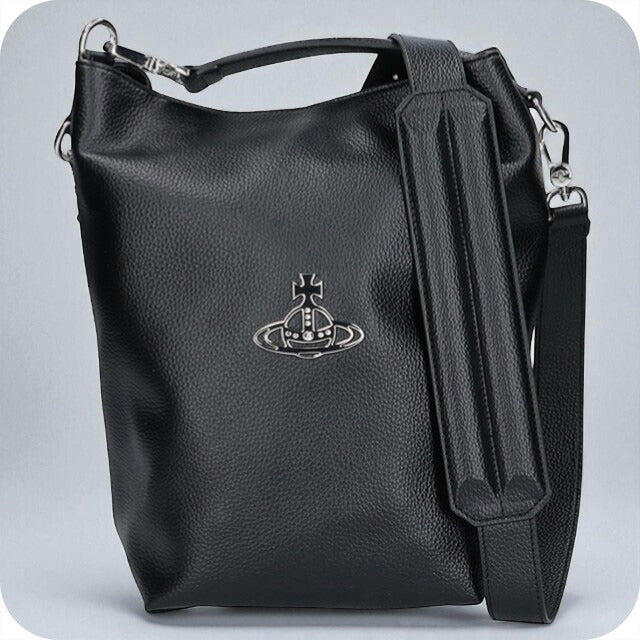 ヴィヴィアン ウエストウッド ショルダーバッグ レディース ブランド Vivienne Westwood サム ロゴ 2WAY 4C020001U S000D N403 BLACK 4C020001U-S000D-N403