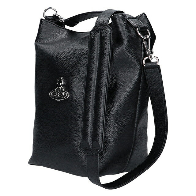 ヴィヴィアン ウエストウッド ショルダーバッグ レディース ブランド Vivienne Westwood サム ロゴ 2WAY 4C020001U S000D N403 BLACK 4C020001U-S000D-N403