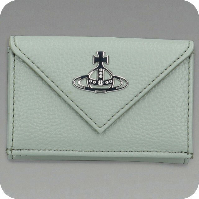 ヴィヴィアン ウエストウッド 三つ折り財布 レディース ブランド Vivienne Westwood ピーユーグレイン ロゴ 5115002FW S000D M40 GREEN 5115002FW-S000D-M40