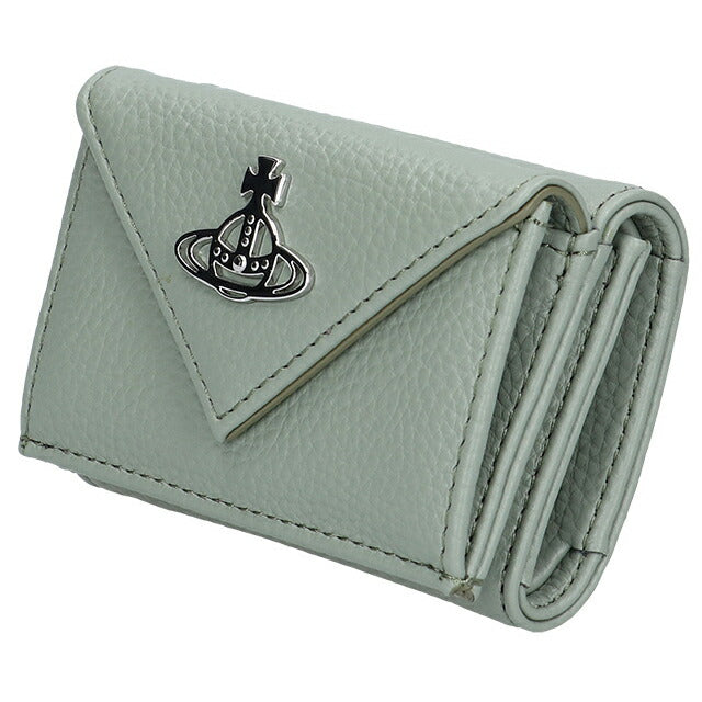 ヴィヴィアン ウエストウッド 三つ折り財布 レディース ブランド Vivienne Westwood ピーユーグレイン ロゴ 5115002FW S000D M40 GREEN 5115002FW-S000D-M40