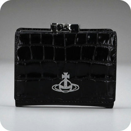 ヴィヴィアン ウエストウッド 三つ折り財布 レディース ブランド Vivienne Westwood エンボスクロコレザー ロゴ 5115002NW L0098 N401 5115002NW-L0098-N401