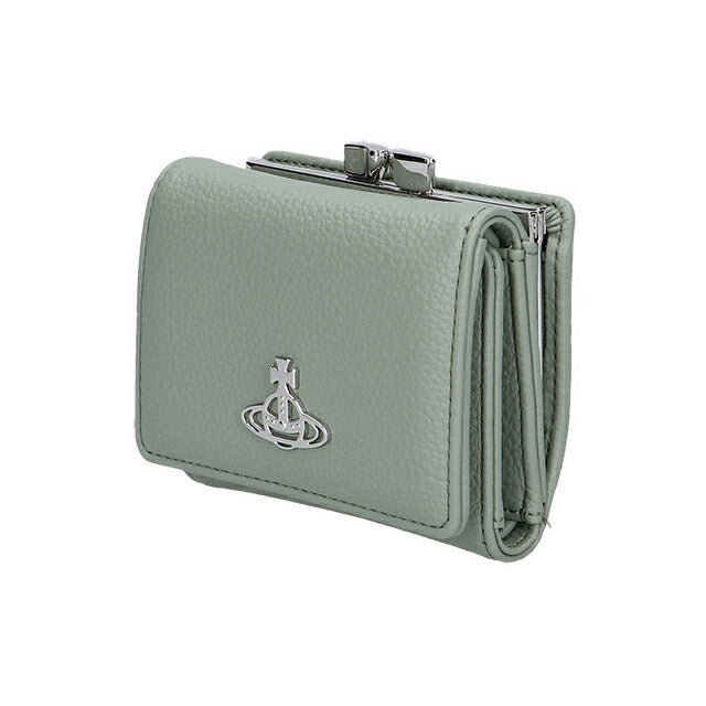 ヴィヴィアン ウエストウッド 三つ折り財布 レディース ブランド Vivienne Westwood ピーユーグレイン がま口 ロゴ 5115002NW S000D M40 5115002NW-S000D-M40
