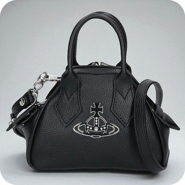 ヴィヴィアン ウエストウッド ハンドバッグ レディース ブランド Vivienne Westwood ピーユーグレイン ロゴ 2WAY 5C010006W S000D N403 5C010006W-S000D-N403