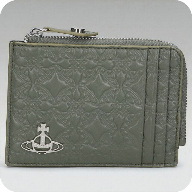 ヴィヴィアン ウエストウッド コインケース レディース ブランド Vivienne Westwood エンボスドナッパ ロゴ 54020008U L003E M405 GREEN 54020008U-L003E-M405