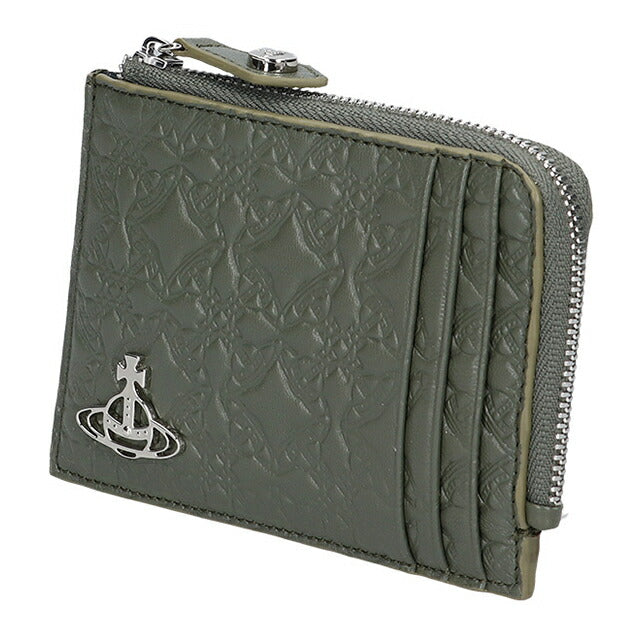 ヴィヴィアン ウエストウッド コインケース レディース ブランド Vivienne Westwood エンボスドナッパ ロゴ 54020008U L003E M405 GREEN 54020008U-L003E-M405