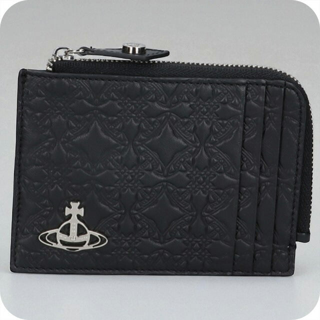ヴィヴィアン ウエストウッド コインケース レディース ブランド Vivienne Westwood エンボスドナッパ ロゴ 54020008U L003E N403 BLACK 54020008U-L003E-N403