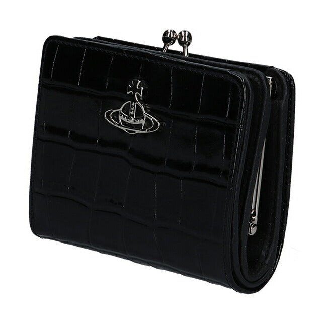 ヴィヴィアン ウエストウッド 二つ折り財布 レディース ブランド Vivienne Westwood エンボスクロコレザー ロゴ 5115002YW L0098 N401 5115002YW-L0098-N401