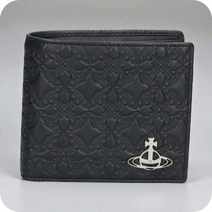 ヴィヴィアン ウエストウッド 二つ折り財布 レディース ブランド Vivienne Westwood エンボスドナッパ ロゴ 5115002QM L003E N403 BLACK 5115002QM-L003E-N403