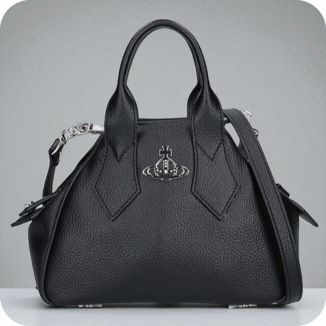 ヴィヴィアン ウエストウッド ハンドバッグ レディース ブランド Vivienne Westwood ヤスミン ロゴ 2WAY 47030006W S000D N403 BLACK 47030006W-S000D-N403