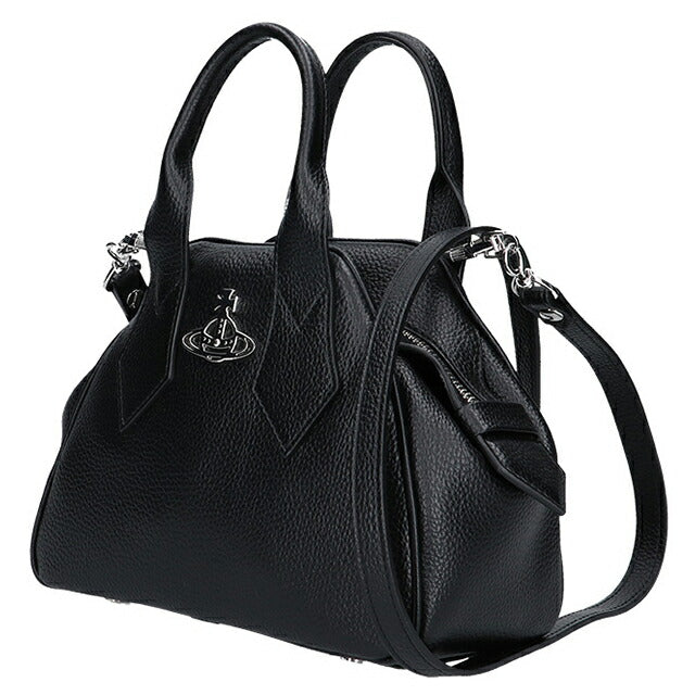 ヴィヴィアン ウエストウッド ハンドバッグ レディース ブランド Vivienne Westwood ヤスミン ロゴ 2WAY 47030006W S000D N403 BLACK 47030006W-S000D-N403