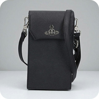 ヴィヴィアン ウエストウッド スマホショルダー レディース ブランド Vivienne Westwood サフィアーノプレーン ロゴ 58030001U S0021 N401 58030001U-S0021-N401
