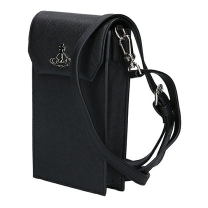 ヴィヴィアン ウエストウッド スマホショルダー レディース ブランド Vivienne Westwood サフィアーノプレーン ロゴ 58030001U S0021 N401 58030001U-S0021-N401