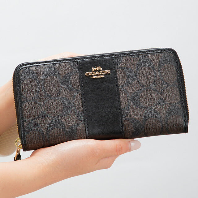 COACH 長財布 ブラウン ブラック　54630 セール 60%OFF】COACH コーチ 54630 ラウンドファスナー 長財布