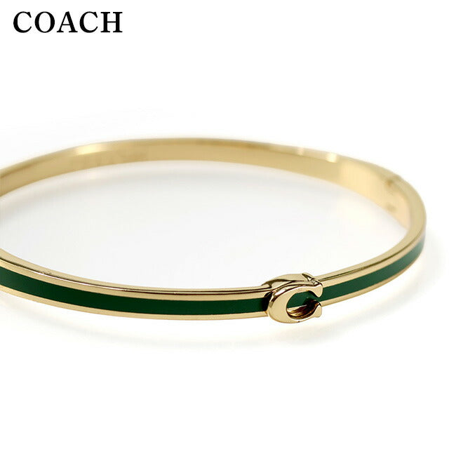 コーチ バングル レディース ブランド COACH 546478GLD300 ゴールド グリーン アクセサリー 546478GLD300