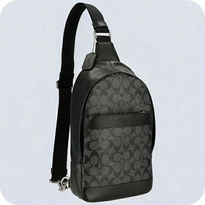 コーチ ボディバッグ メンズ ブランド COACH 54787 CQ BK 1 チャコール/ブラック 54787-CQ-BK-1
