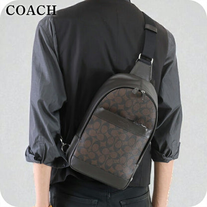コーチ ボディバッグ メンズ ブランド COACH 54787 MA BR 1 ダークブラウン系 54787-MA-BR-1