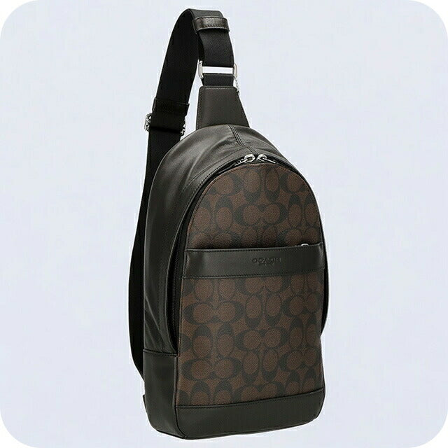 コーチ ボディバッグ メンズ ブランド COACH 54787 MA BR 1 ダークブラウン系 54787-MA-BR-1