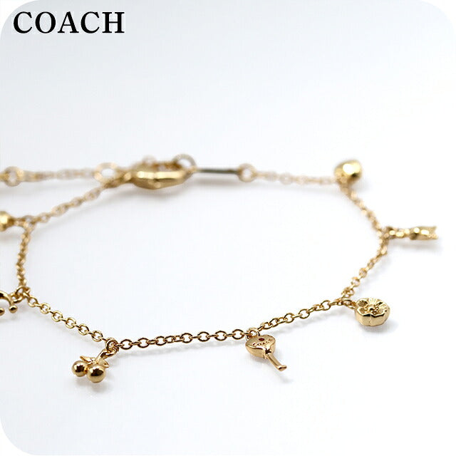 コーチ ブレスレット レディース ブランド COACH チャーミング チャーム シグネチャー チェーン 557551GLD710 ゴールド アクセサリー 557551GLD710