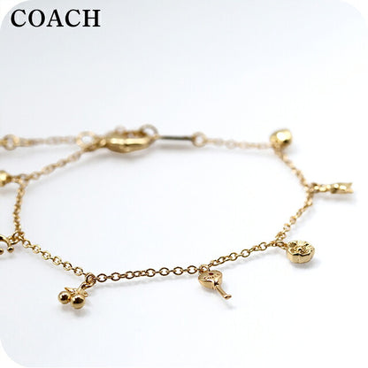 コーチ ブレスレット レディース ブランド COACH チャーミング チャーム シグネチャー チェーン 557551GLD710 ゴールド アクセサリー 557551GLD710