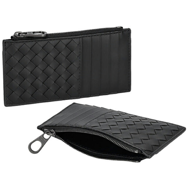 Bottega Veneta コインケース イントレチャート　ブラック ボッテガヴェネタ BOTTEGA VENETA コインケース 小銭入れ