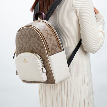 コーチ リュック メンズ レディース ブランド COACH シグネチャー 5671 IMDJ8 1 ベージュ/ホワイト 5671-IMDJ8-1