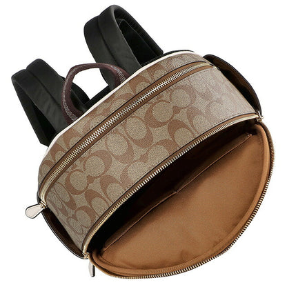 コーチ リュック メンズ レディース ブランド COACH シグネチャー 5671 IMDJ8 1 ベージュ/ホワイト 5671-IMDJ8-1