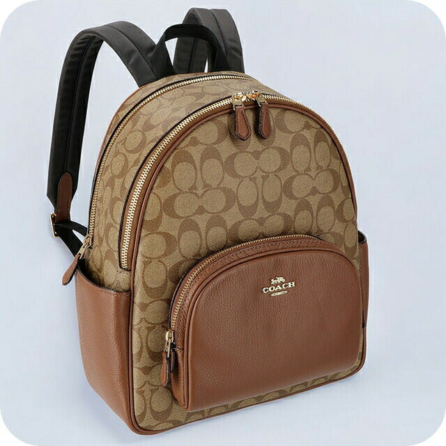 コーチ リュック メンズ レディース ブランド COACH シグネチャー 5671 IME74 1 ベージュ/ライトブラウン 5671-IME74-1